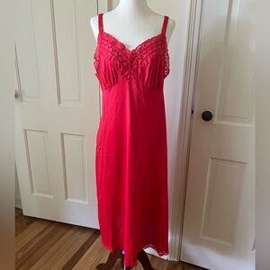 Vintage Red Slip Dress